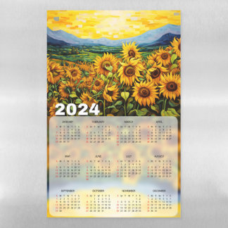 Radiant Sunflowers Magnetic Dry Erase Sheet