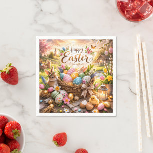 Radiant Sunrise Happy Easter Napkins