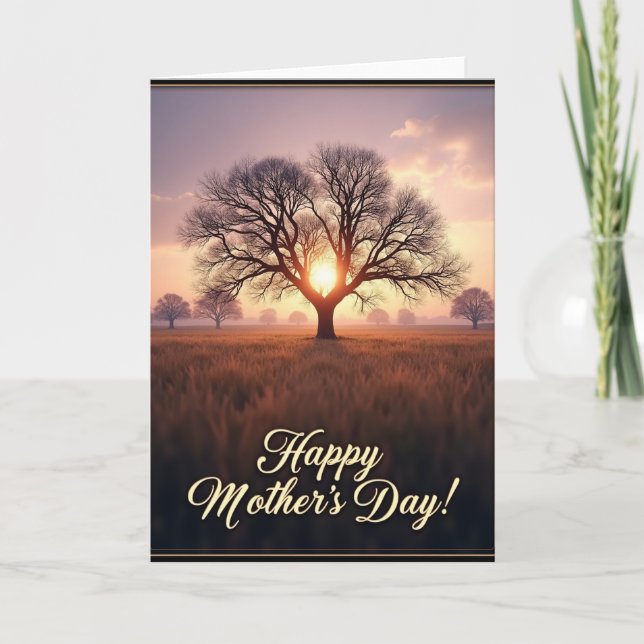 Radiant Sunrise Mothers Day Card (Front)
