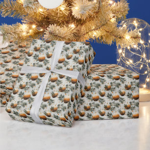 Radiant Sunset: Orange & Gold Wrapping Paper