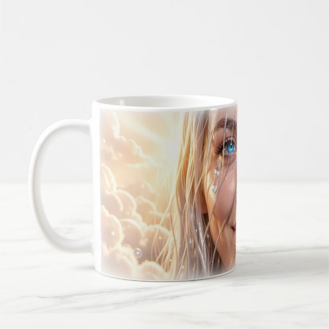 Radiant Tears of Renewal Portrait Art Mug (Left)