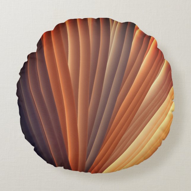 Radiant Threads: The Color Connection Round Pillow (Front)