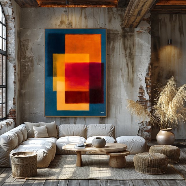 Radiant Threshold, Celestial Color Fields Abstract Poster (Creator Uploaded)