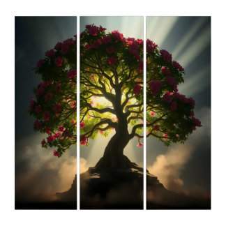 Radiant Tree Triptych