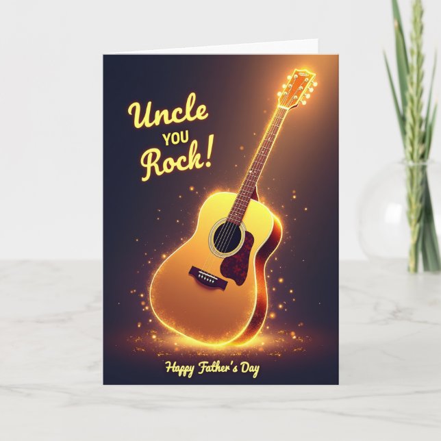 Radiant Uncle You Rock Card (Front)