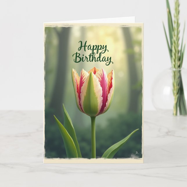 Radiant Variegated Bloom Card (Front)