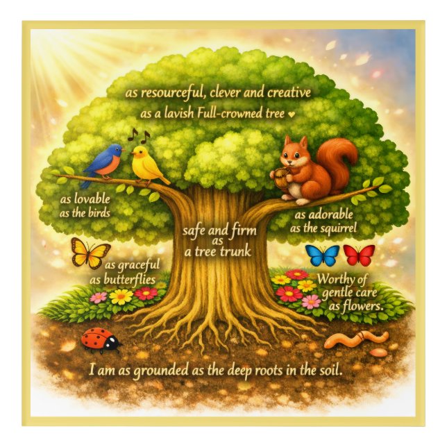Radiant Visiontree Acrylic Print (Front)