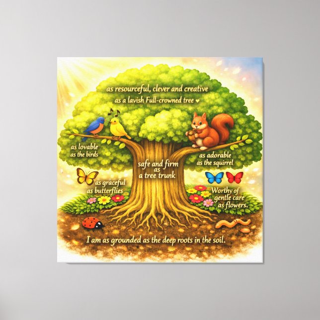Radiant Visiontree Canvas Print (Front)