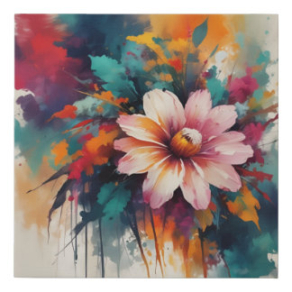 Radiant Watercolor Bloom canvas prints