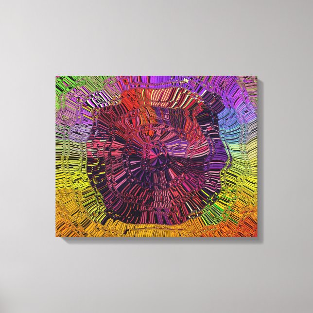 Radiant Waves Canvas Print (Front)