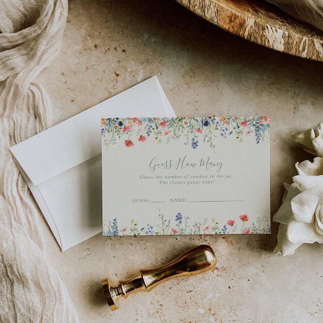 Radiant Wildflower Guess How Many Game Card (Creator Uploaded)