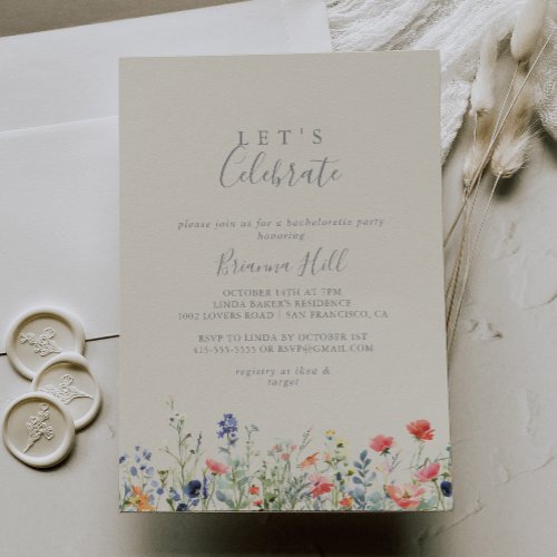 Radiant Wildflower Let's Celebrate Party