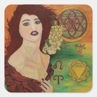 Radiant Will: Solar Plexus Chakra Goddess Sticker