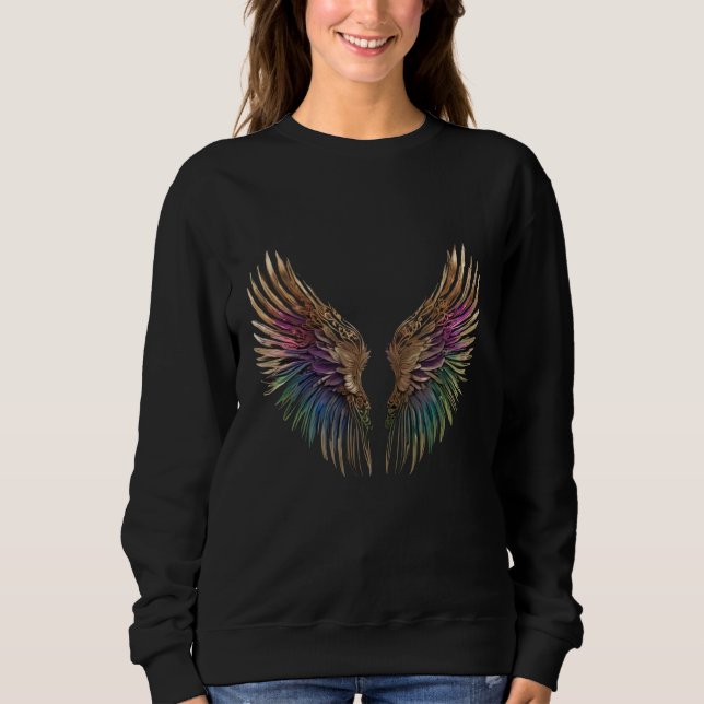 Radiant Wings Hoodie: Wear Your Freedom Sweatshirt (Front)
