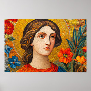 Radiant Wisdom of Saint Catherine of Alexandria Poster