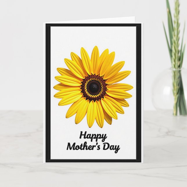 Radiant Yellow Floral Card (Front)