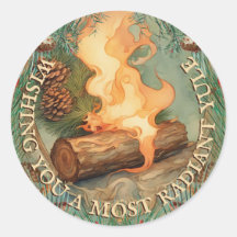 Radiant Yule Vintage Style Winter Solstice