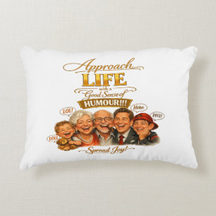 Radiate joy accent pillow