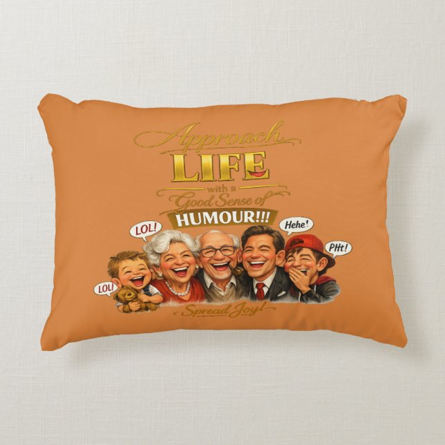 Radiate joy accent pillow (Front)