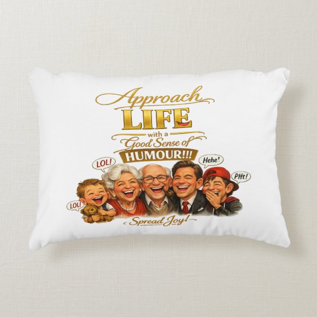 Radiate joy accent pillow (Front)