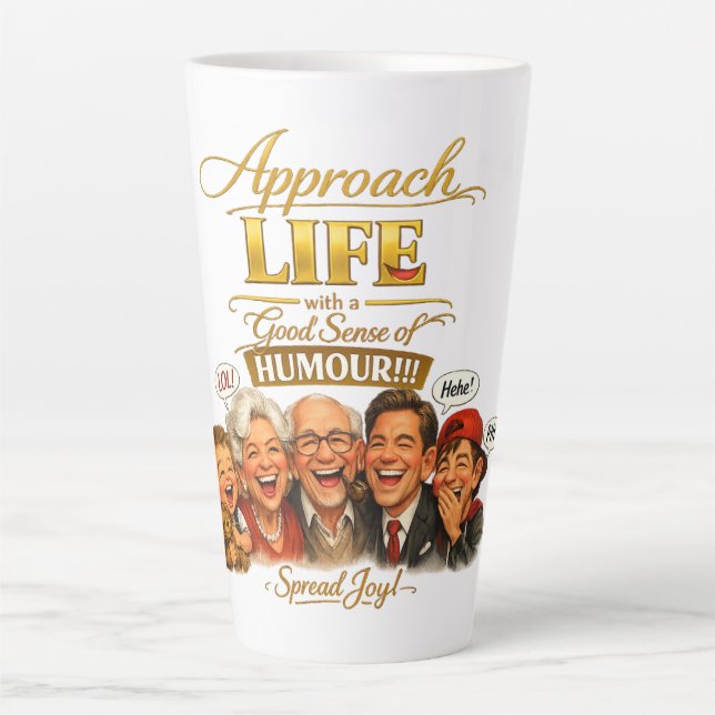 Radiate joy latte mug (Front)