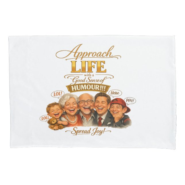 Radiate joy  pillow case (Front)