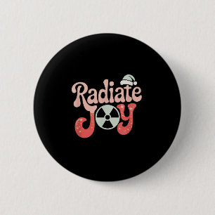 Radiate Joy Radiology Christmas Holiday Xray Rad T Button