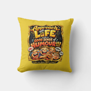 Radiate joy throw pillow