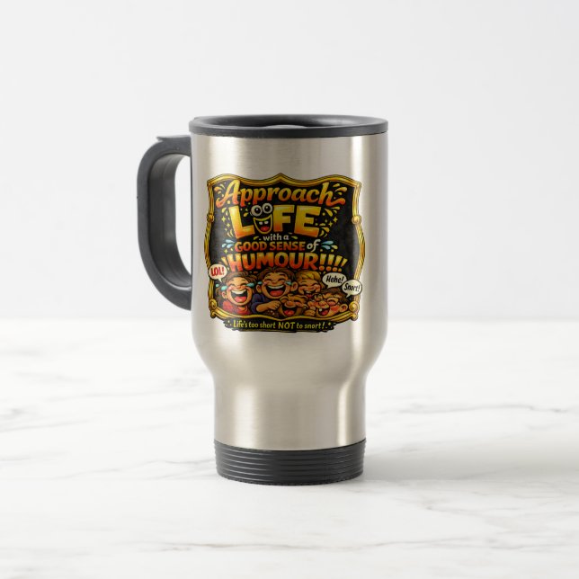 Radiate joy travel mug (Front Left)