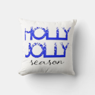 "Radiate Joy with Our Holly Jolly Apparel" Throw Pillow