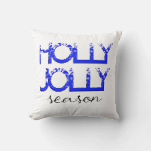 Radiate Joy with Our Holly Jolly Apparel Throw Pillow