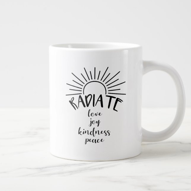 Radiate Love - Giant Coffee Mug (Right)