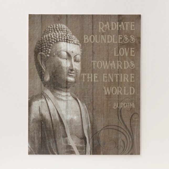 Radiate Love to Everyone Buddha Motivational Quote Jigsaw Puzzle (Vertical)