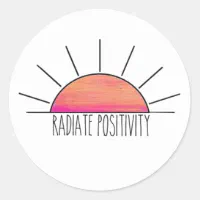 Radiate Positivity Boho Stickers