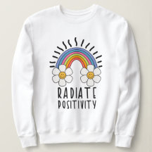 Radiate Positivity | Colorful Rainbow and Flowers