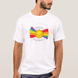 Radiate Positivity Cute Inspirational Rainbow Suns T-Shirt