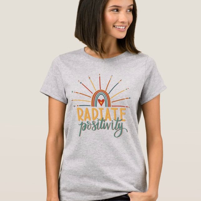 Radiate Positivity Heart Inspirivity T-Shirt (Creator Uploaded)