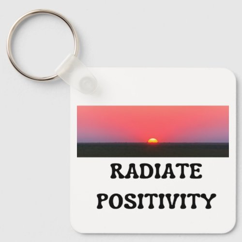 Radiate Positivity keychain