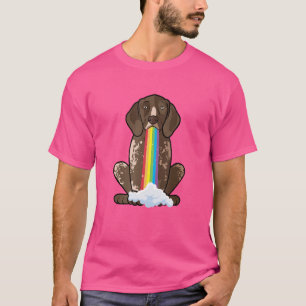 Radiate Positivity Rainbow Dog German Shorthaired T-Shirt