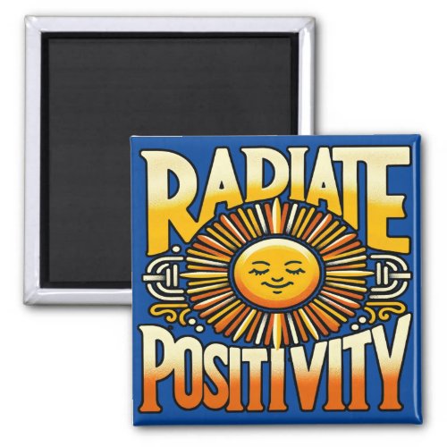 Radiate Positivity Smiling Sun Magnet