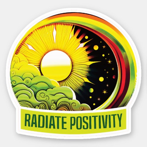 Radiate Positivity Sticker