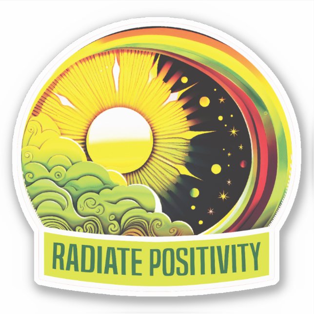 Radiate Positivity Sticker (Front)