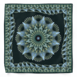 Radiating fairy fractal star ornament bandana