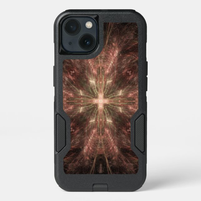 Radiating Gold Cross of Christ Otterbox iPhone Case (Back)