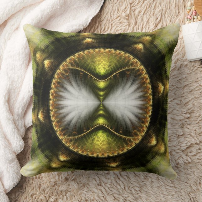 Radiating magical bright pattern throw pillow (Blanket)