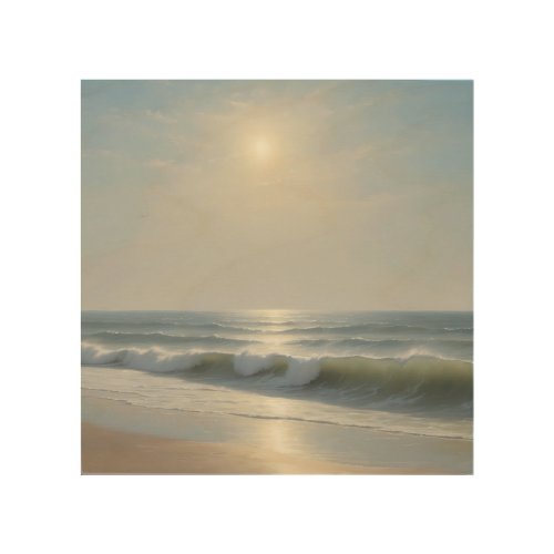 Radiating Summer on the Sea Wood Wall Art