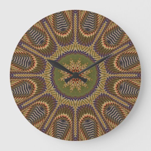 Radiating Weave Large Clock