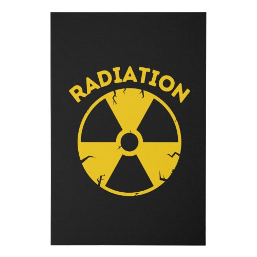 Radiation alert sign