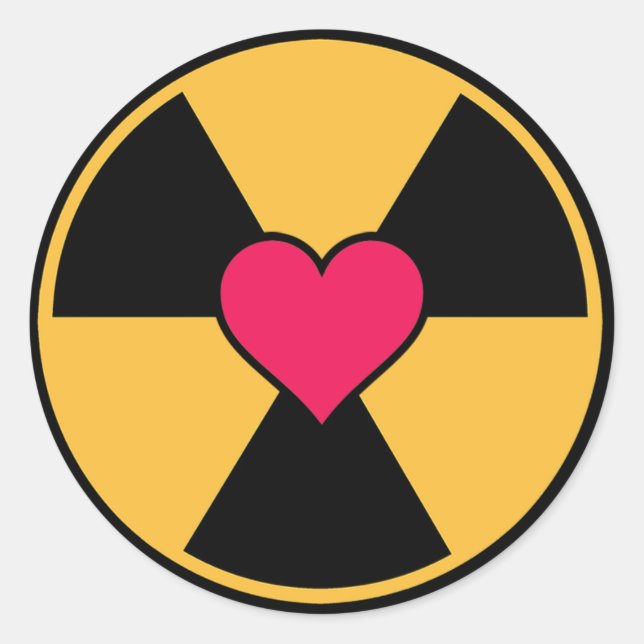 Radiation and heart stickers (Front)