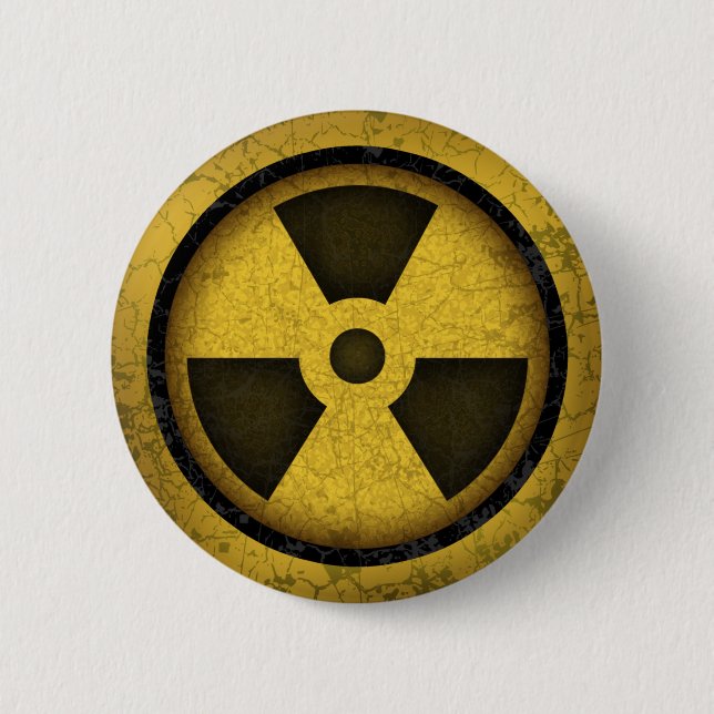 Radiation -cl-dist-2 pinback button (Front)